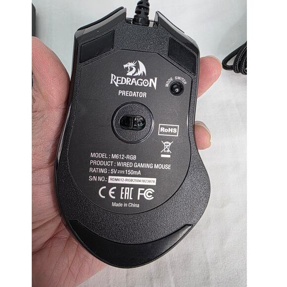 Redragon M16 Predator RGB Gaming Mouse 8000 Dpr Wired 11 Programmable Buttons - Picture 3 of 10